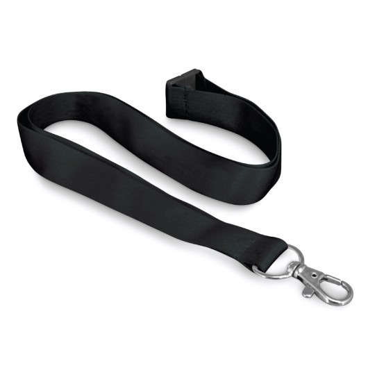 Soft Touch Lanyards black